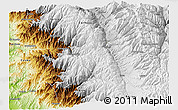 Physical 3D Map of Huaraz