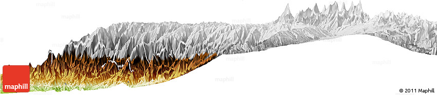 Physical Horizon Map of Huaraz