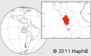 Blank Location Map of Ancash