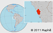 Gray Location Map of Ancash