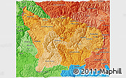 Political Shades 3D Map of Apurimac