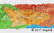 Political Shades Panoramic Map of Apurimac