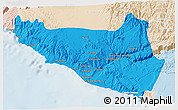 Political 3D Map of Islay, lighten