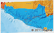 Political 3D Map of Islay