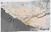 Satellite 3D Map of Islay, desaturated