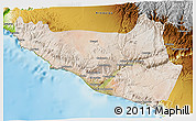 Satellite 3D Map of Islay, physical outside