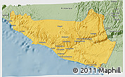 Savanna Style 3D Map of Islay