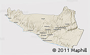 Shaded Relief 3D Map of Islay, cropped outside