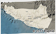 Shaded Relief 3D Map of Islay, darken