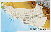 Shaded Relief 3D Map of Islay, physical outside