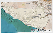 Shaded Relief 3D Map of Islay, satellite outside
