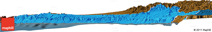 Political Horizon Map of Islay, darken
