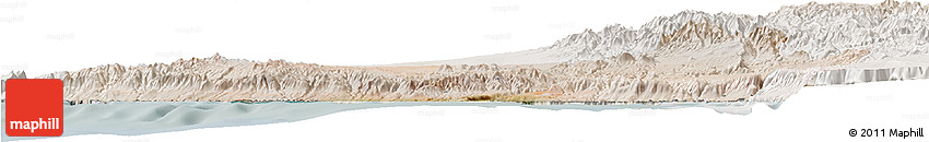 Satellite Horizon Map of Islay, lighten