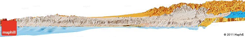 Satellite Horizon Map of Islay, political outside