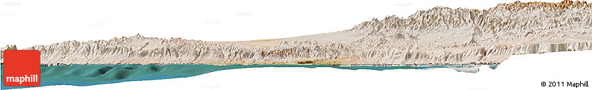 Satellite Horizon Map of Islay