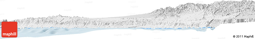 Silver Style Horizon Map of Islay