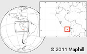Blank Location Map of Islay, within the entire country
