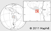 Blank Location Map of Islay, highlighted parent region