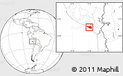 Blank Location Map of Islay
