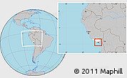 Gray Location Map of Islay, highlighted parent region, within the entire country
