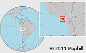 Gray Location Map of Islay