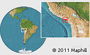 Satellite Location Map of Islay
