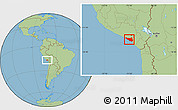 Savanna Style Location Map of Islay