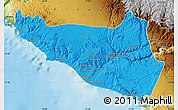 Political Map of Islay, physical outside
