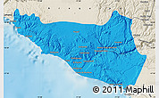 Political Map of Islay, shaded relief outside