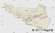 Shaded Relief Map of Islay, cropped outside