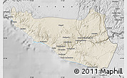 Shaded Relief Map of Islay, desaturated