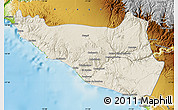 Shaded Relief Map of Islay, physical outside