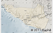 Shaded Relief Map of Islay, semi-desaturated