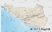 Shaded Relief Map of Islay, single color outside