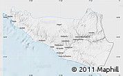 Silver Style Map of Islay, single color outside