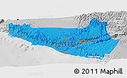 Political Panoramic Map of Islay, lighten, desaturated