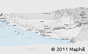 Silver Style Panoramic Map of Islay