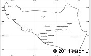 Blank Simple Map of Islay, cropped outside