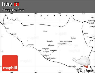 Blank Simple Map of Islay