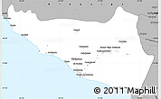 Gray Simple Map of Islay