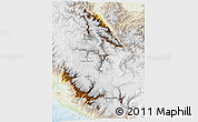 Physical 3D Map of Ayacucho, lighten