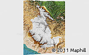 Physical 3D Map of Ayacucho, satellite outside