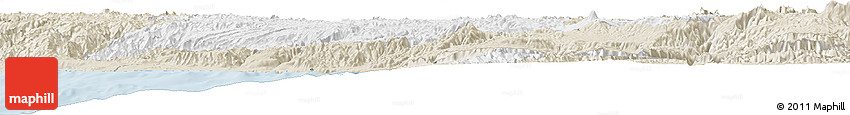 Classic Style Horizon Map of Ayacucho