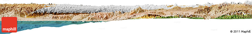 Physical Horizon Map of Ayacucho, satellite outside