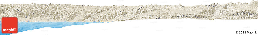 Shaded Relief Horizon Map of Ayacucho
