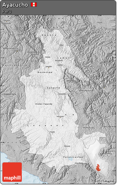 Gray Map of Ayacucho