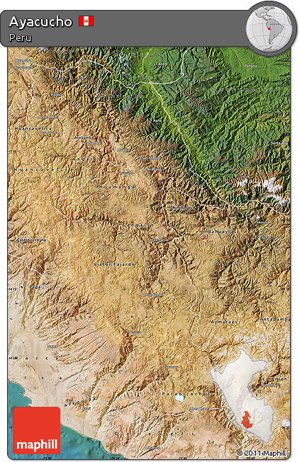 Satellite Map of Ayacucho