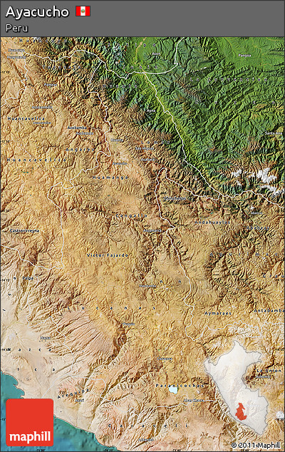 Satellite Map of Ayacucho