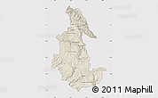 Shaded Relief Map of Ayacucho, cropped outside