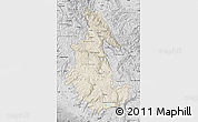 Shaded Relief Map of Ayacucho, desaturated